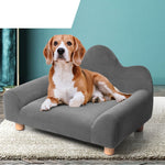 Chaise Lounge Non-slip feet pads Pet Sofa Soft Grey