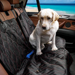 Waterproof Back Zipper Pet Seat Cover Black