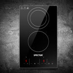 SPECTOR Electric Ceramic Cooktop Induction Hot Plate 2 Hobs Kitchen Cooker 30CM