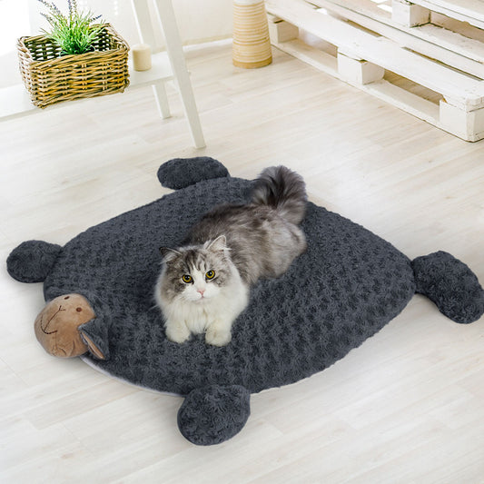 Pet bed cat calming beds-charcoal