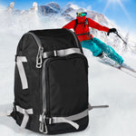Ski Boot Bag Snowboard Backpack Boots Waterproof Shoulder Strap Travel Black 55L