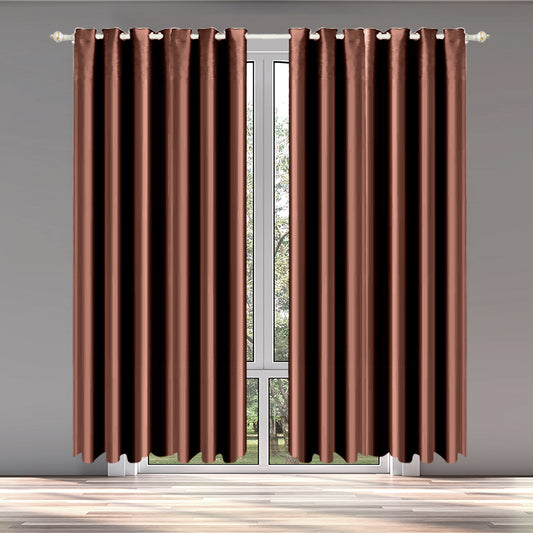 2x Blockout Curtains Panels Blackout 3 Layers 240x230cm