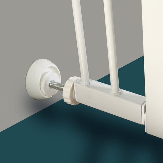 Baby Safety Gate Wall Bumper Kids Pet Security Stair Door Barrier-white

