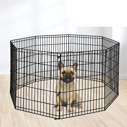 unique hex shaped 8 Panel Fence Black Playpen 30"