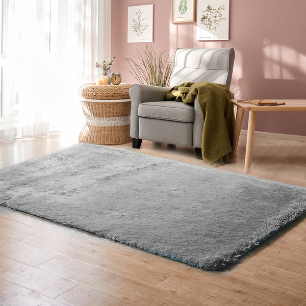  Designer Soft Shag Shaggy Floor Confetti Rug Carpet Home Decor 200x230cm Grey