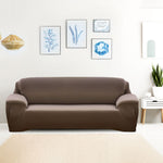 Easy Fit Stretch Couch Sofa Slipcovers Protectors Covers 3 Seater Taupe
