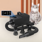 Pet Grooming Hair Dryer Dog Cat Hairdryer Speed Heater Low Noise 3200W