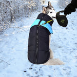 Dog Winter Jacket Padded Waterproof Pet Clothes Windbreaker Coat XL Blue