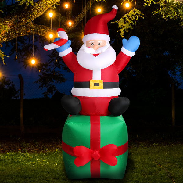  Inflatable Christmas Santa Snowman with LED Light Xmas Decoration Outdoor Type 4