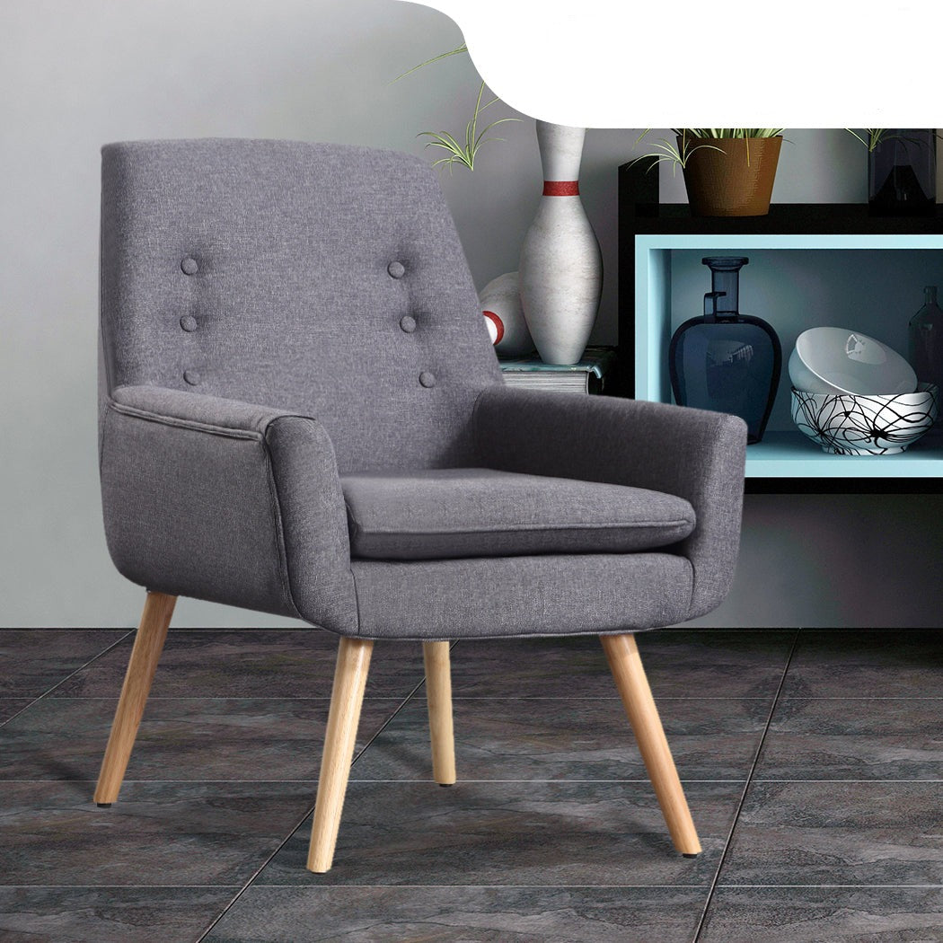 Luxury Upholstered Armchair Dining Chair Single