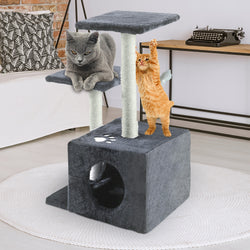 0.6M Cat Scratching Post Tree Grey