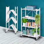 4-Tier Foldable Bookcase Organiser