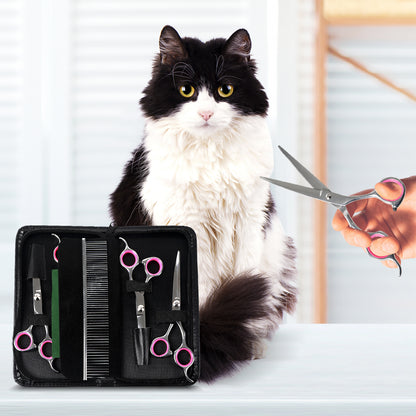 Pet Grooming Scissors Set Hair Clipper Cutting Professional Tool Scissor Dog
