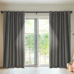 Bedroom Blockout Curtains Grey 300CM x 230CM