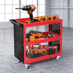 Tool Trolley Cart Workshop Storage Portable Steel Trolly Red/BlueBlack