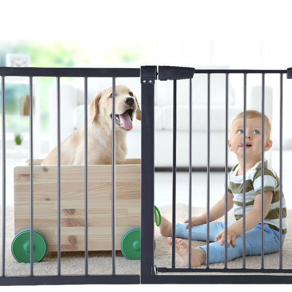  Kids Pet Safety Security Gate 45cm BK