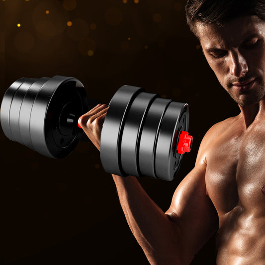30KG Adjustable Rubber Fitness Dumbbells
