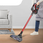 150W Handheld Vacuum Cleaner Cordless Stick Vac Bagless Rechargeable Wall Mounted Red