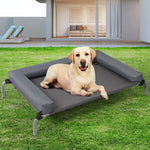 Pet Bed Trampoline Hammock Raised Heavy Duty Grey XL