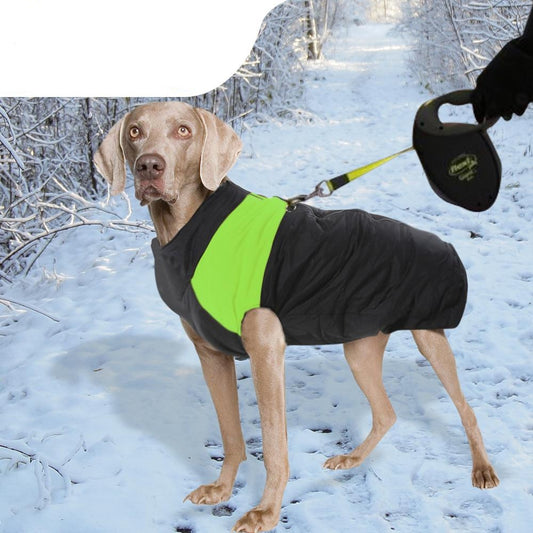 PaWz Dog Winter Jacket Padded  Pet Clothes Windbreaker Vest Coat 4XL Green