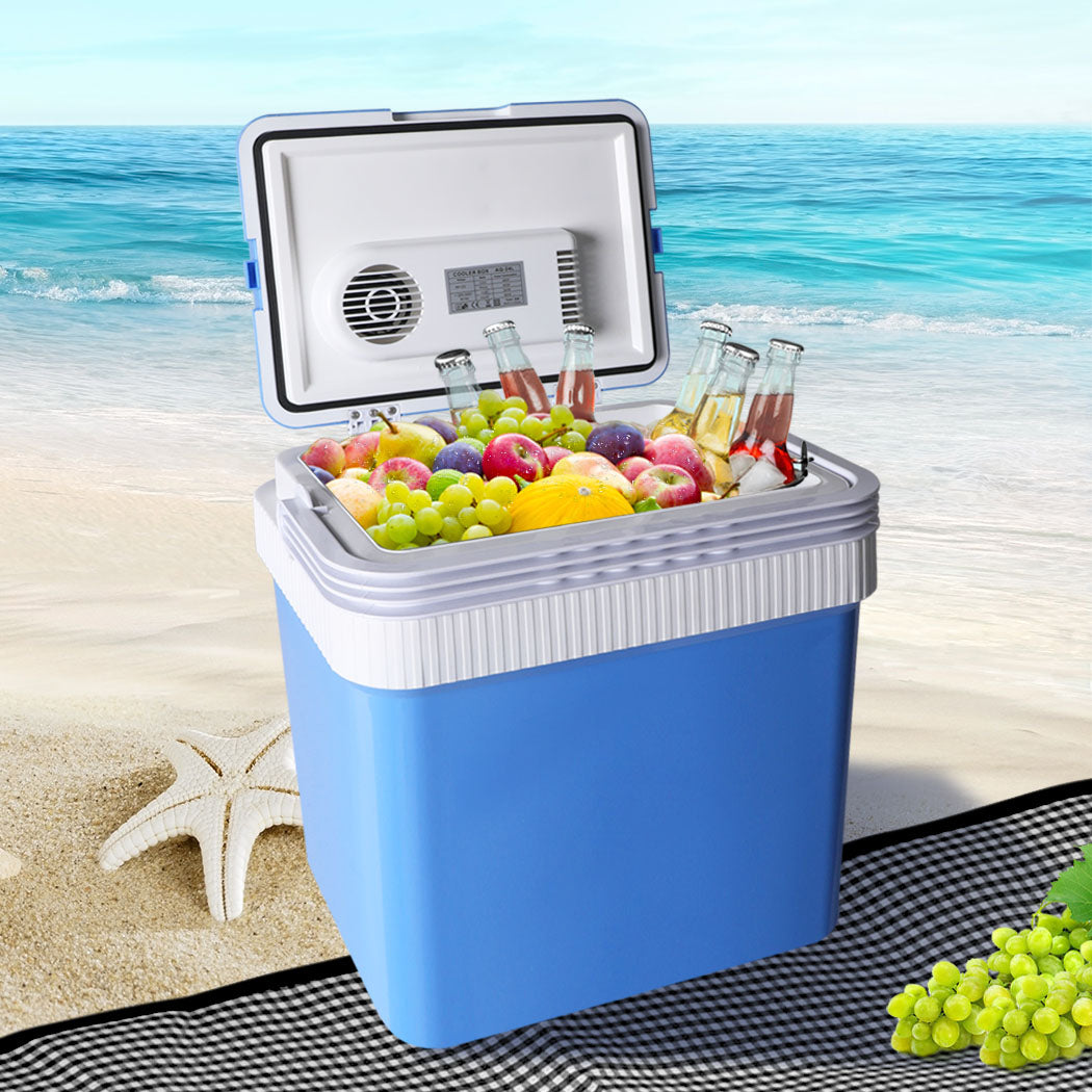 24L Capacity Heating Portable Storage Camping Fridge

