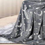 Blanket Soft Warm Large Sofa Flannel Glow in the Dark L/M