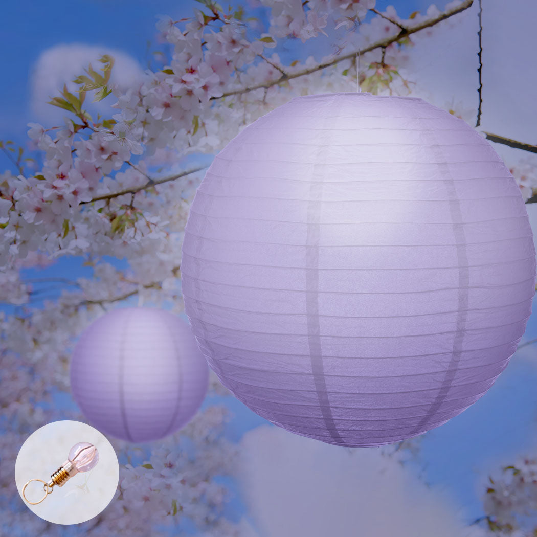 12" Paper Lanterns for Wedding Party Purple