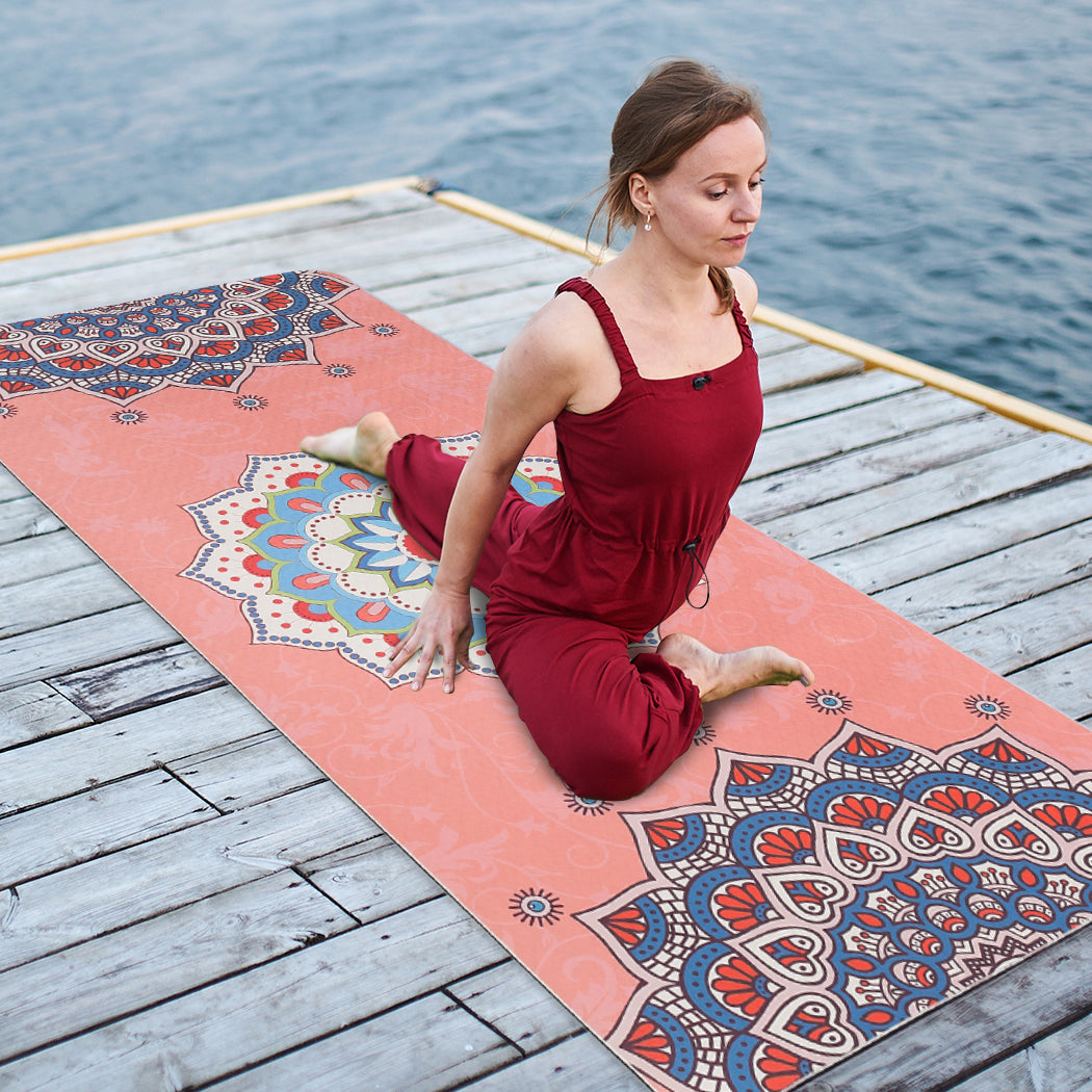 Dual Layer Eco Friendly Exercise Fitness Yoga Mat Type 4