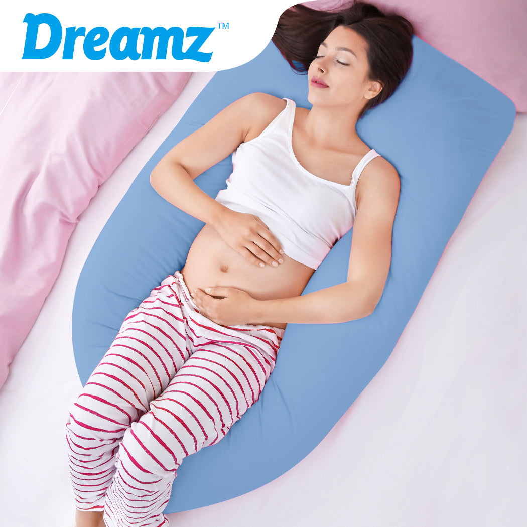 Maternity Pregnancy Pillow Cases Sky Blue