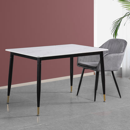 Metal Dining Table Legs Steel White