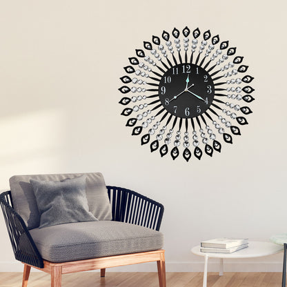 Luxury Modern Wall Clock Black