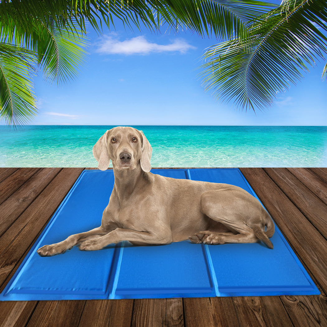 Pet Cooling Mat Gel Mats Bed Cool Pad Puppy Cat Non-Toxic Beds Summer Pads 90x50