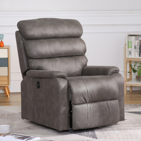  Recliner Chair Electric Lift Chair Armchair Lounge Sofa Grey USB Charge