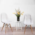 4x High quality iconic set of PU leather Dining Chairs- white