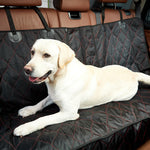 Waterproof Back Zipper Pet Seat Cover Black