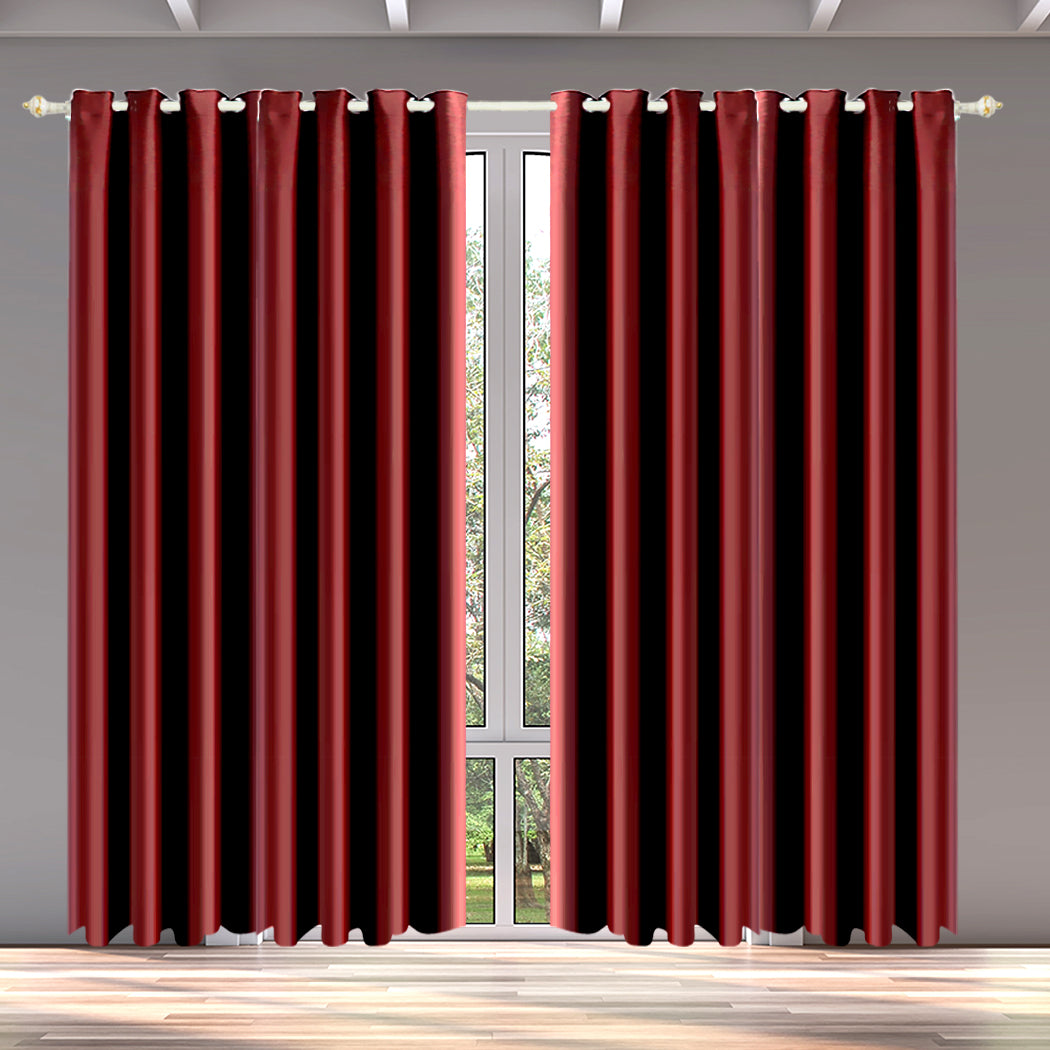 2x Blockout Curtains Room Darkening 300x230cm