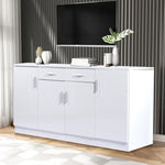 High Gloss Sideboard Storage Cabinet White