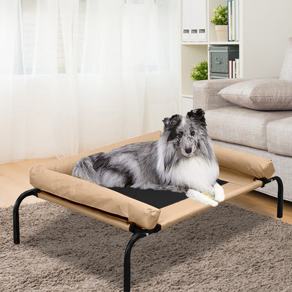 Pet Bed Heavy Duty Frame Hammock Trampoline Tan