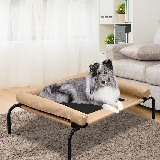 Pet Bed Heavy Duty Frame Hammock Trampoline Tan