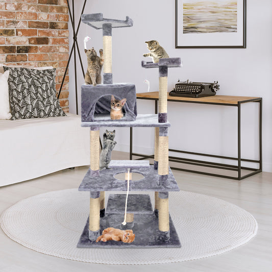 2M Cat Scratching Post Tree Pet Gym House