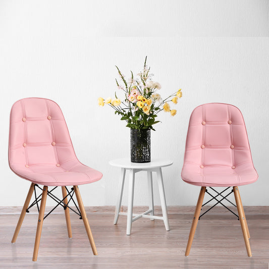 4x PU Leather Dining Chair Office Chairs