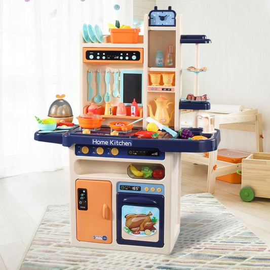 65 Pcs Kids Kitchen Play Set -blue
