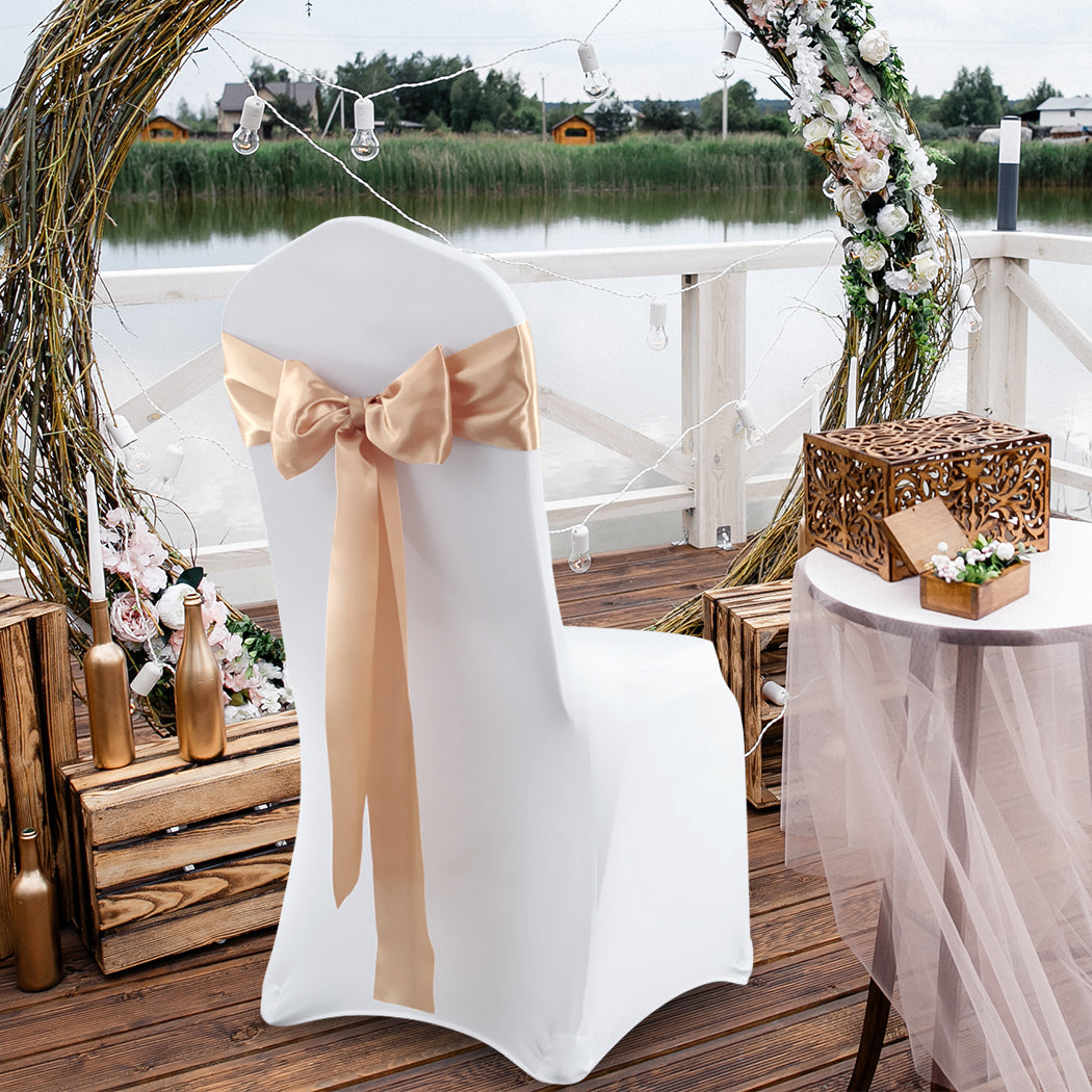 20x Satin Chair Sashes Table Runner 275x18cm