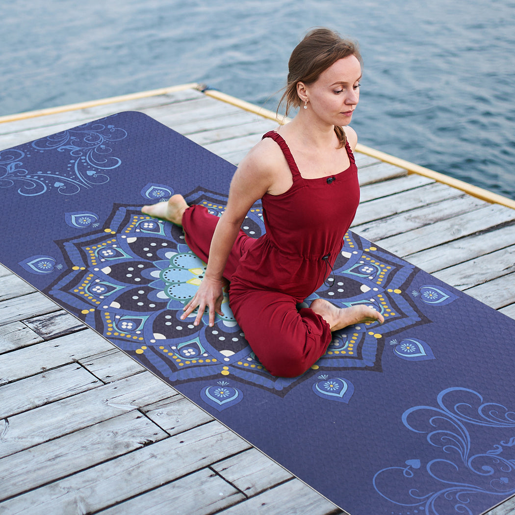 Dual Layer Eco Friendly Exercise Fitness Yoga Mat Type 1