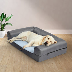 Pet Cooling Bed Dog Sofa  Bolster Insect Prevention Summer S Grey