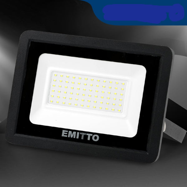  Emitto LED Flood Light 50W Outdoor Floodlights Lamp 220V-240V Cool White