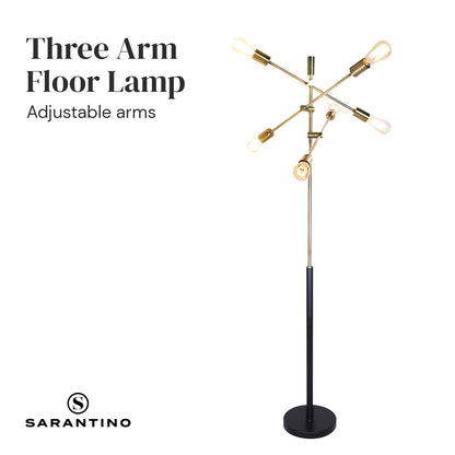 6-Light Metal Sputnik Floor Lamp