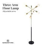 6-Light Metal Sputnik Floor Lamp