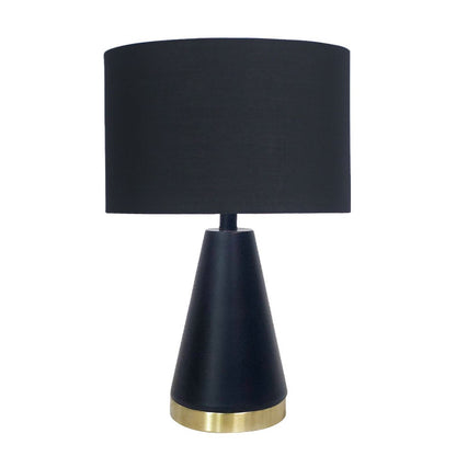 Metal Table Lamp in Black and Gold - 28×28×20cm