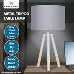 Tripod Desk Lamp In Metal & Wood Nordic Minimalist Light